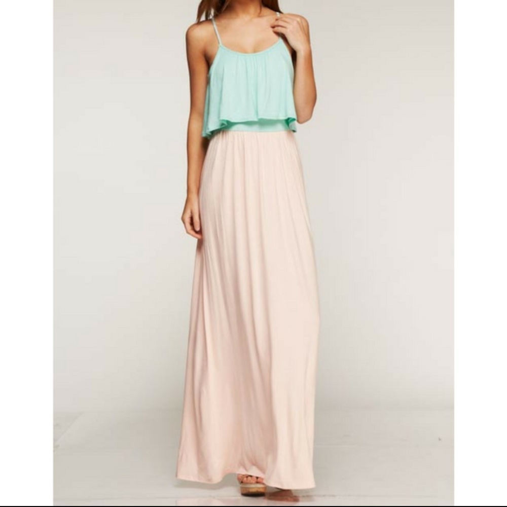 Blush Pink and Mint Layered Maxi for Spring EASTER - Picture 3 of 3